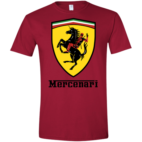 T-Shirts Cardinal Red / S Mercenari Men's Semi-Fitted Softstyle