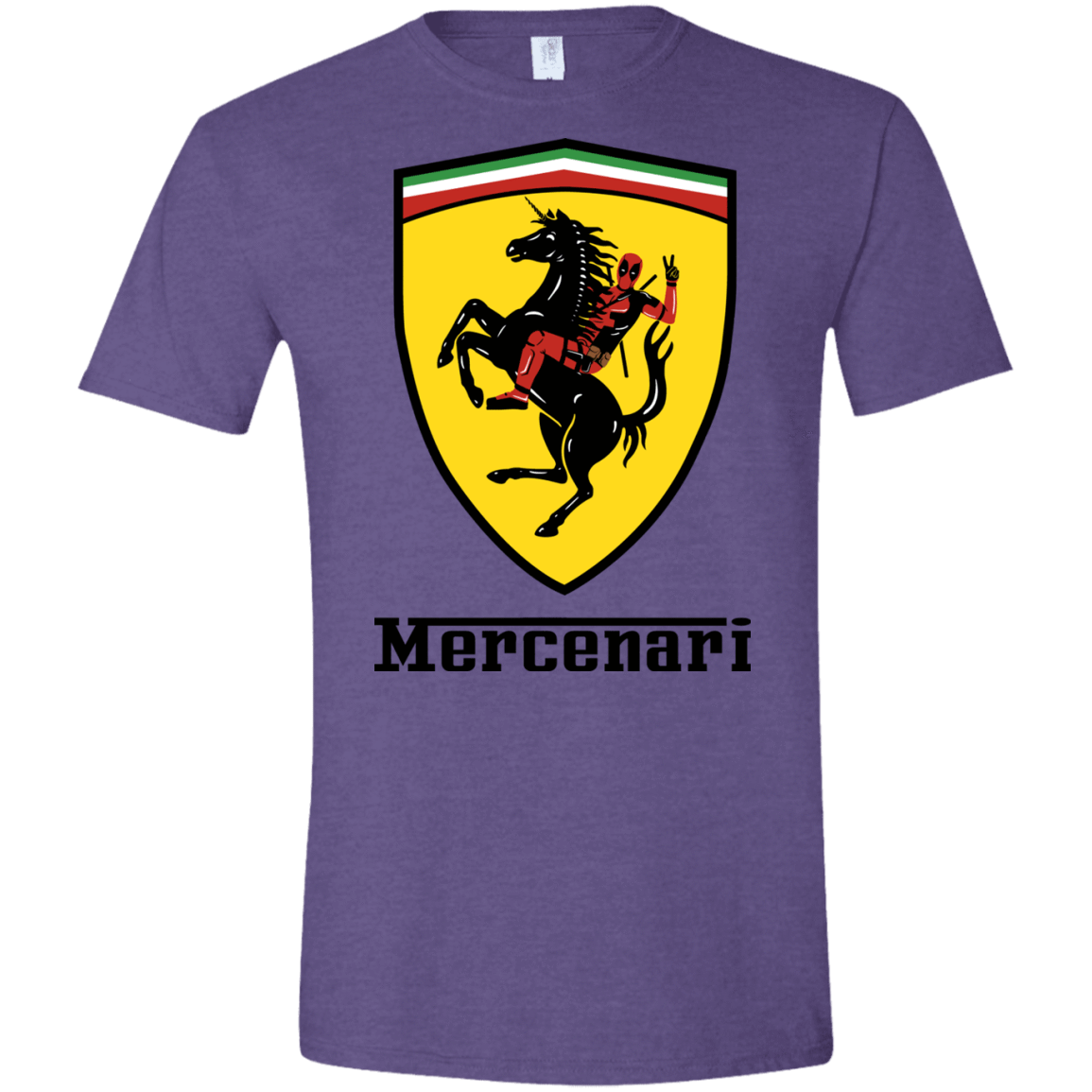 T-Shirts Heather Purple / S Mercenari Men's Semi-Fitted Softstyle
