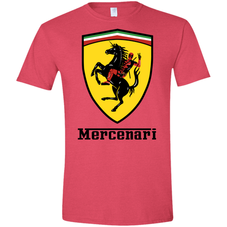 T-Shirts Heather Red / S Mercenari Men's Semi-Fitted Softstyle