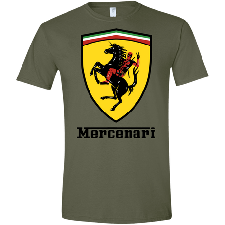T-Shirts Military Green / S Mercenari Men's Semi-Fitted Softstyle