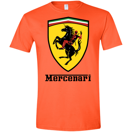 T-Shirts Orange / S Mercenari Men's Semi-Fitted Softstyle