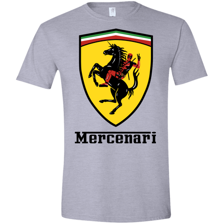 T-Shirts Sport Grey / X-Small Mercenari Men's Semi-Fitted Softstyle