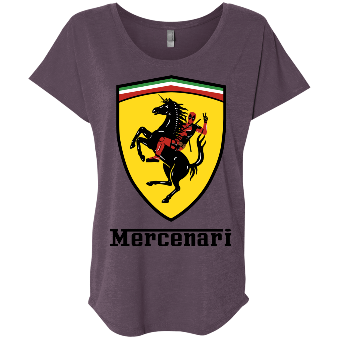 T-Shirts Vintage Purple / X-Small Mercenari Triblend Dolman Sleeve