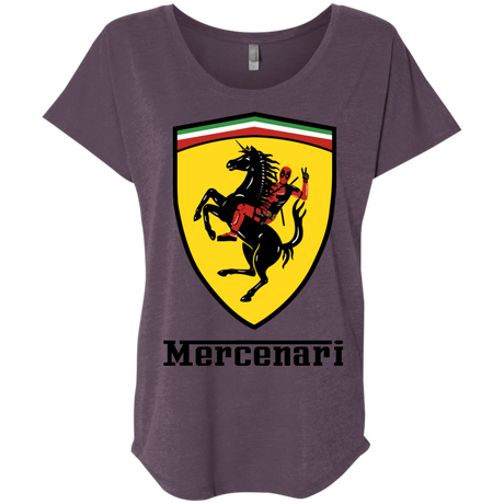 T-Shirts Vintage Purple / X-Small Mercenari Triblend Dolman Sleeve