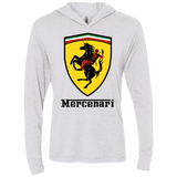 T-Shirts Heather White / X-Small Mercenari Triblend Long Sleeve Hoodie Tee