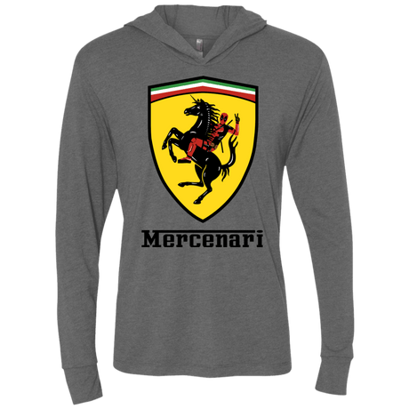 T-Shirts Premium Heather / X-Small Mercenari Triblend Long Sleeve Hoodie Tee
