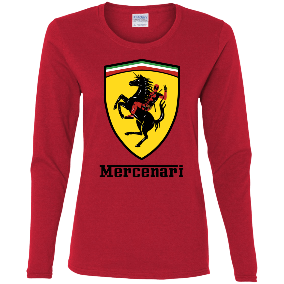 T-Shirts Red / S Mercenari Women's Long Sleeve T-Shirt