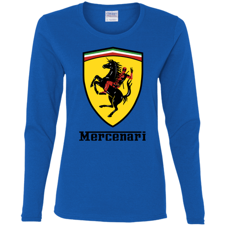 T-Shirts Royal / S Mercenari Women's Long Sleeve T-Shirt