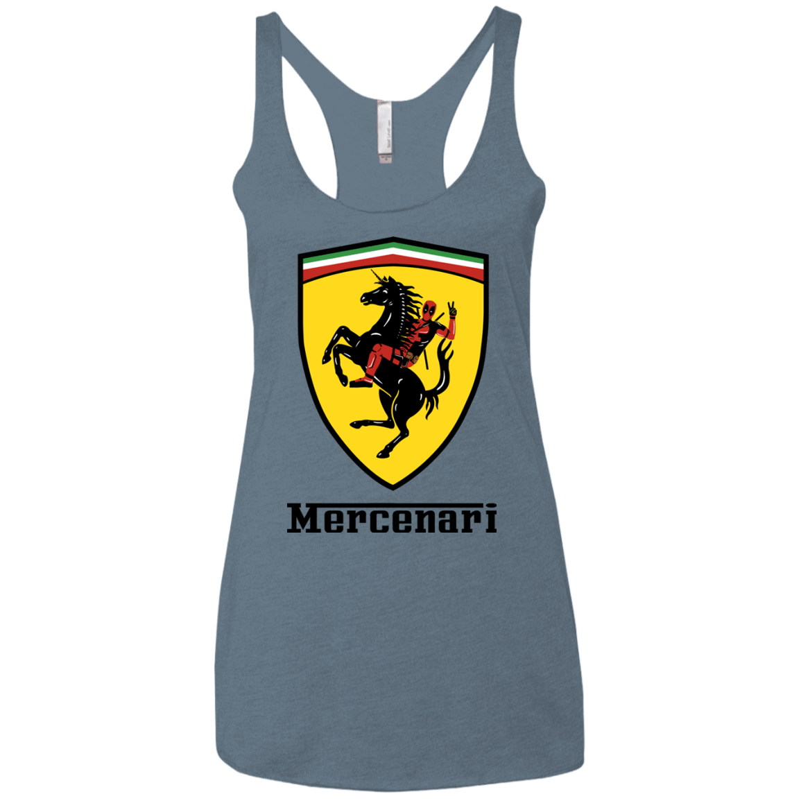 T-Shirts Indigo / X-Small Mercenari Women's Triblend Racerback Tank