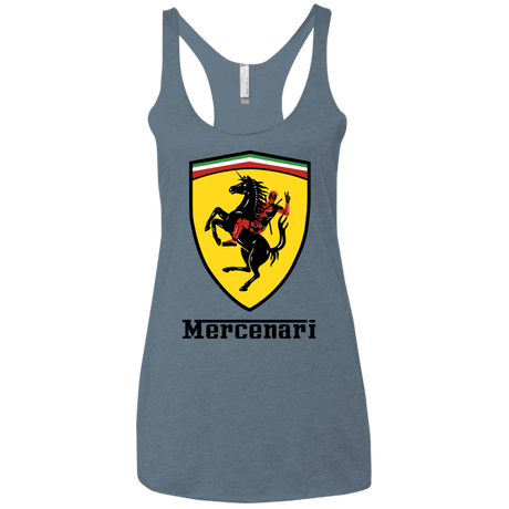T-Shirts Indigo / X-Small Mercenari Women's Triblend Racerback Tank