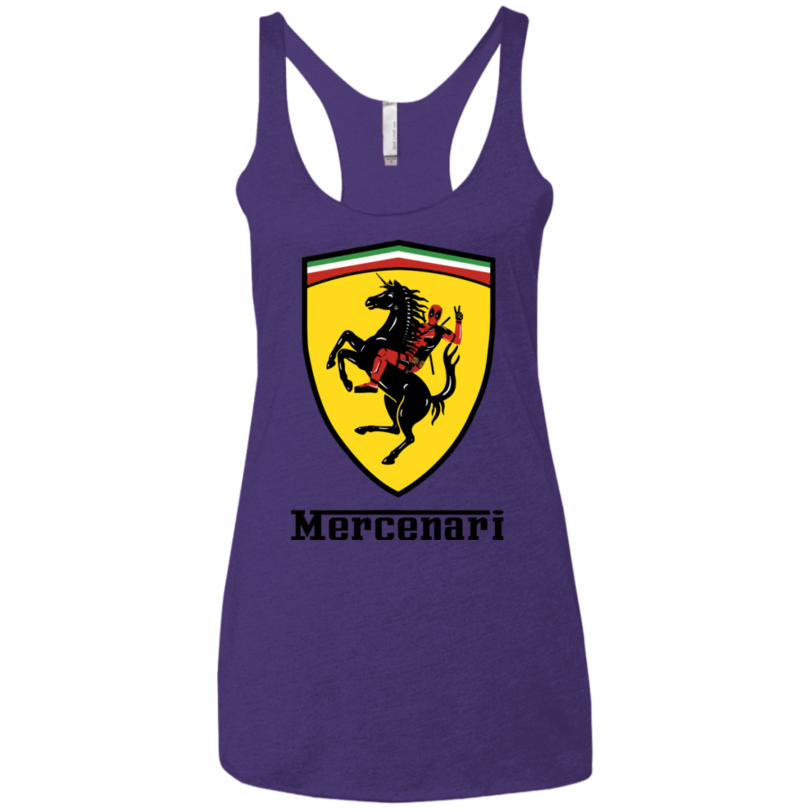 T-Shirts Purple Rush / X-Small Mercenari Women's Triblend Racerback Tank