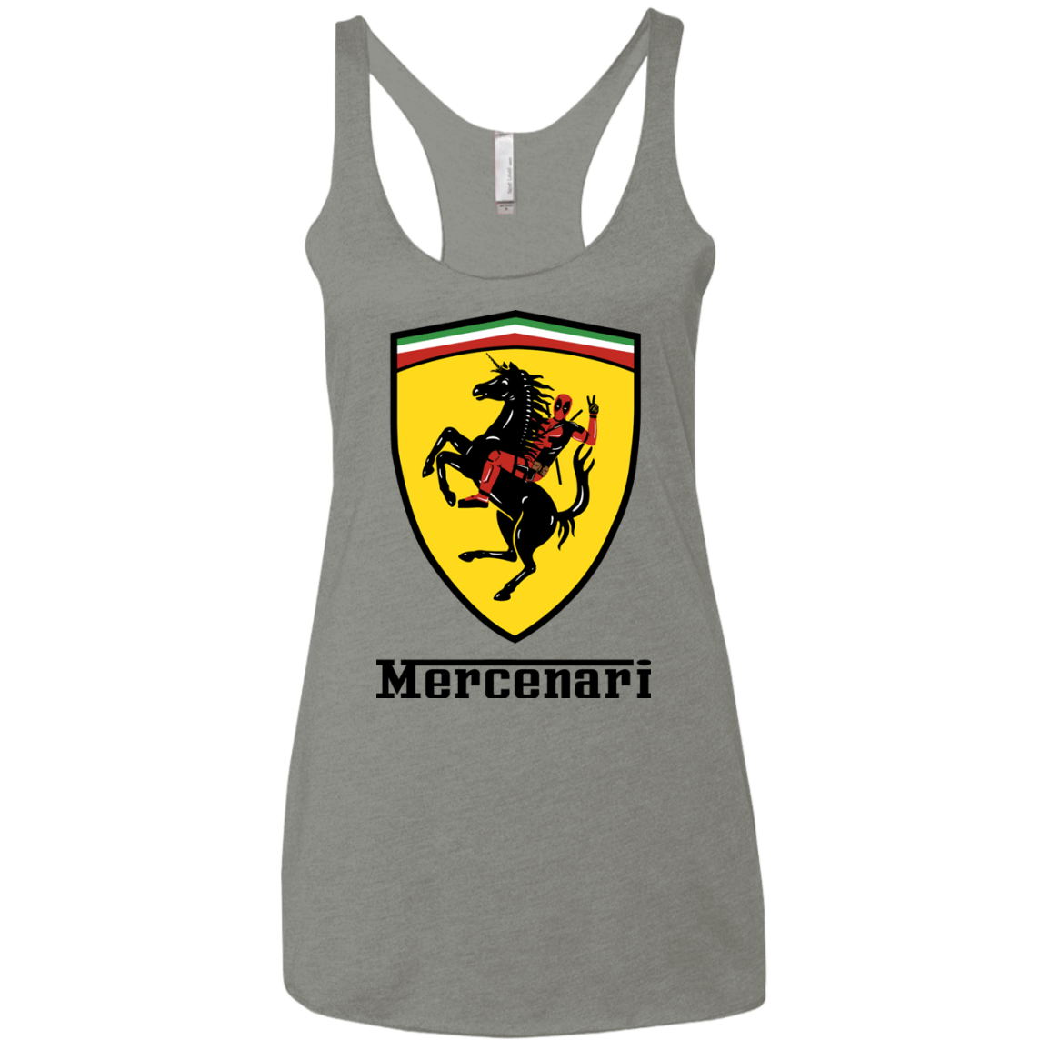 T-Shirts Venetian Grey / X-Small Mercenari Women's Triblend Racerback Tank