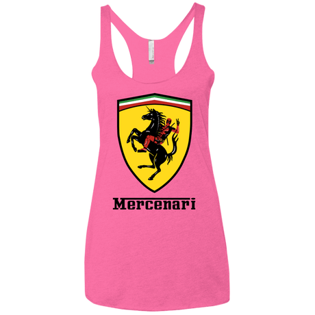 T-Shirts Vintage Pink / X-Small Mercenari Women's Triblend Racerback Tank