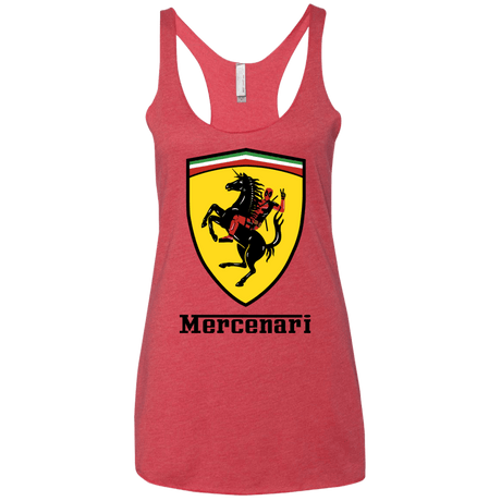 T-Shirts Vintage Red / X-Small Mercenari Women's Triblend Racerback Tank