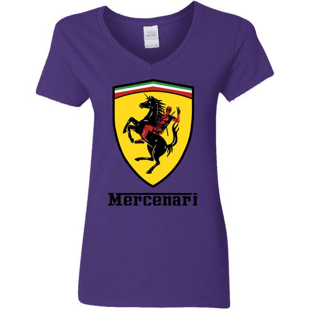 T-Shirts Purple / S Mercenari Women's V-Neck T-Shirt