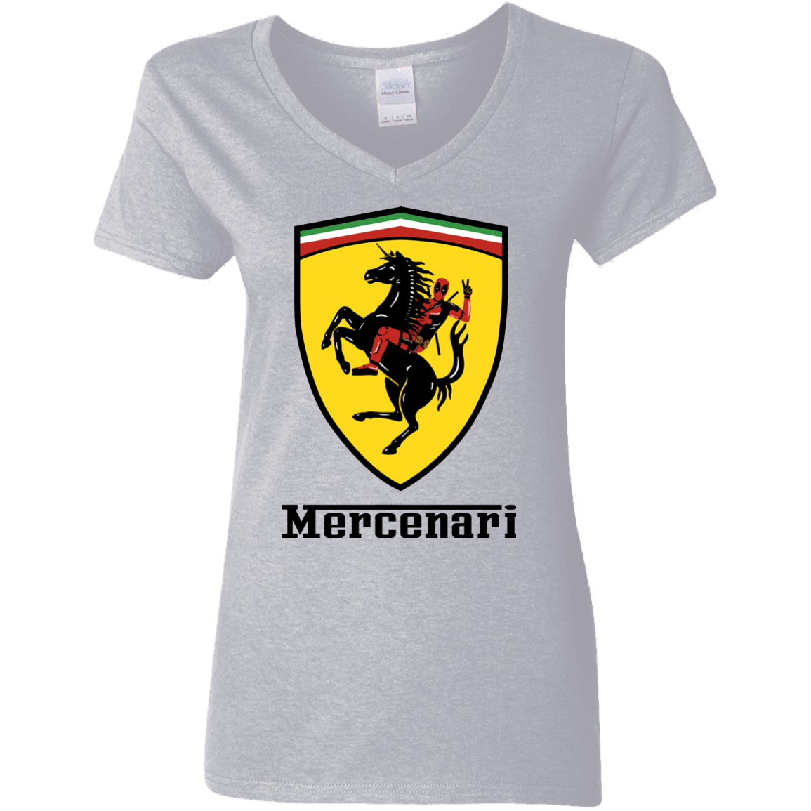 T-Shirts Sport Grey / S Mercenari Women's V-Neck T-Shirt