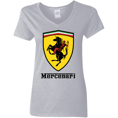 T-Shirts Sport Grey / S Mercenari Women's V-Neck T-Shirt