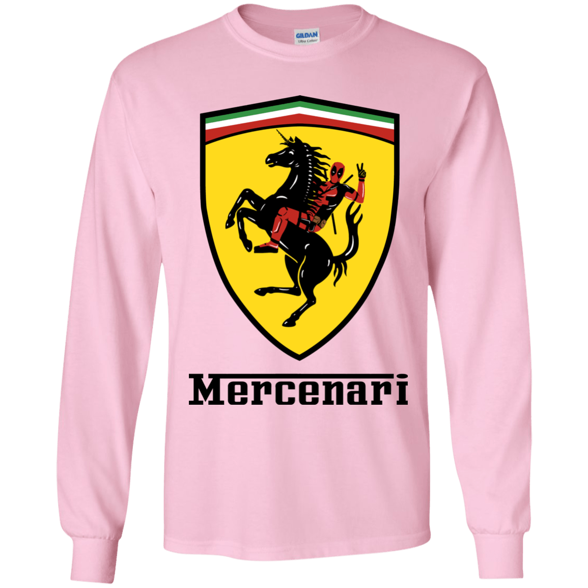 T-Shirts Light Pink / YS Mercenari Youth Long Sleeve T-Shirt