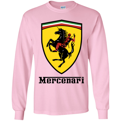 T-Shirts Light Pink / YS Mercenari Youth Long Sleeve T-Shirt