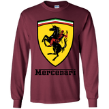 T-Shirts Maroon / YS Mercenari Youth Long Sleeve T-Shirt