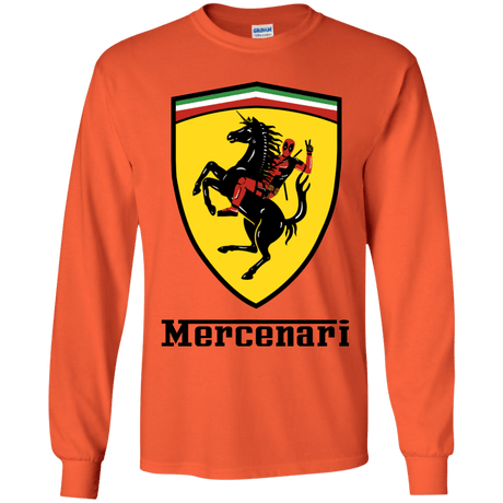 T-Shirts Orange / YS Mercenari Youth Long Sleeve T-Shirt