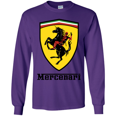 T-Shirts Purple / YS Mercenari Youth Long Sleeve T-Shirt