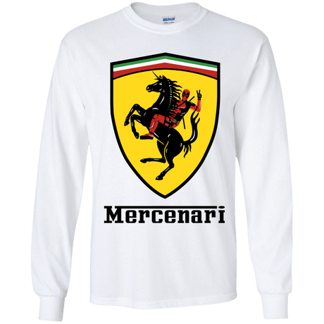 T-Shirts White / YS Mercenari Youth Long Sleeve T-Shirt