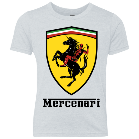 T-Shirts Heather White / YXS Mercenari Youth Triblend T-Shirt