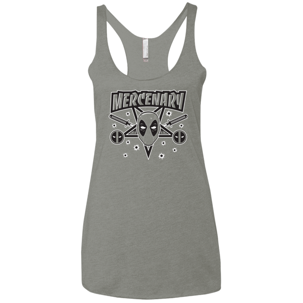 T-Shirts Venetian Grey / X-Small Mercenary (1) Women's Triblend Racerback Tank