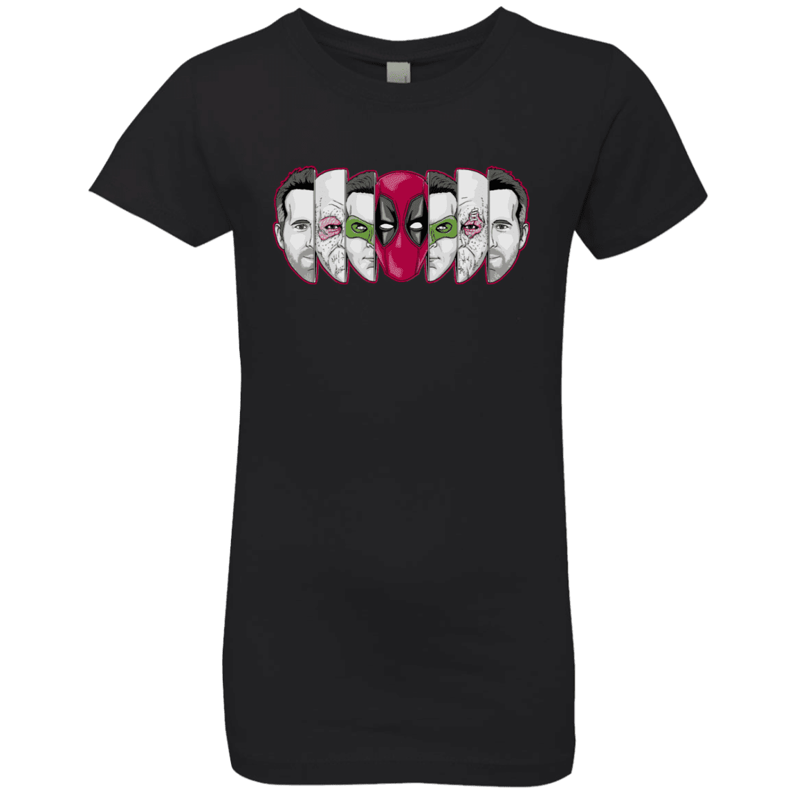 T-Shirts Black / YXS Mercenary Faces Girls Premium T-Shirt