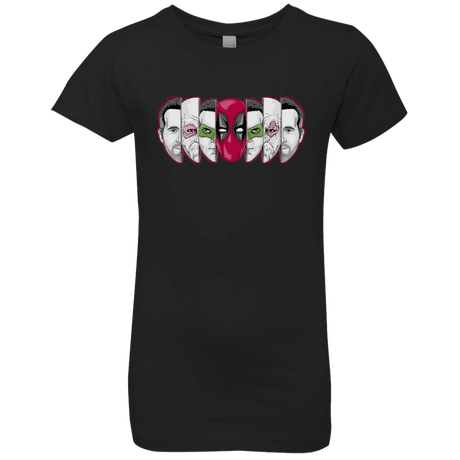 T-Shirts Black / YXS Mercenary Faces Girls Premium T-Shirt