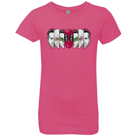T-Shirts Hot Pink / YXS Mercenary Faces Girls Premium T-Shirt