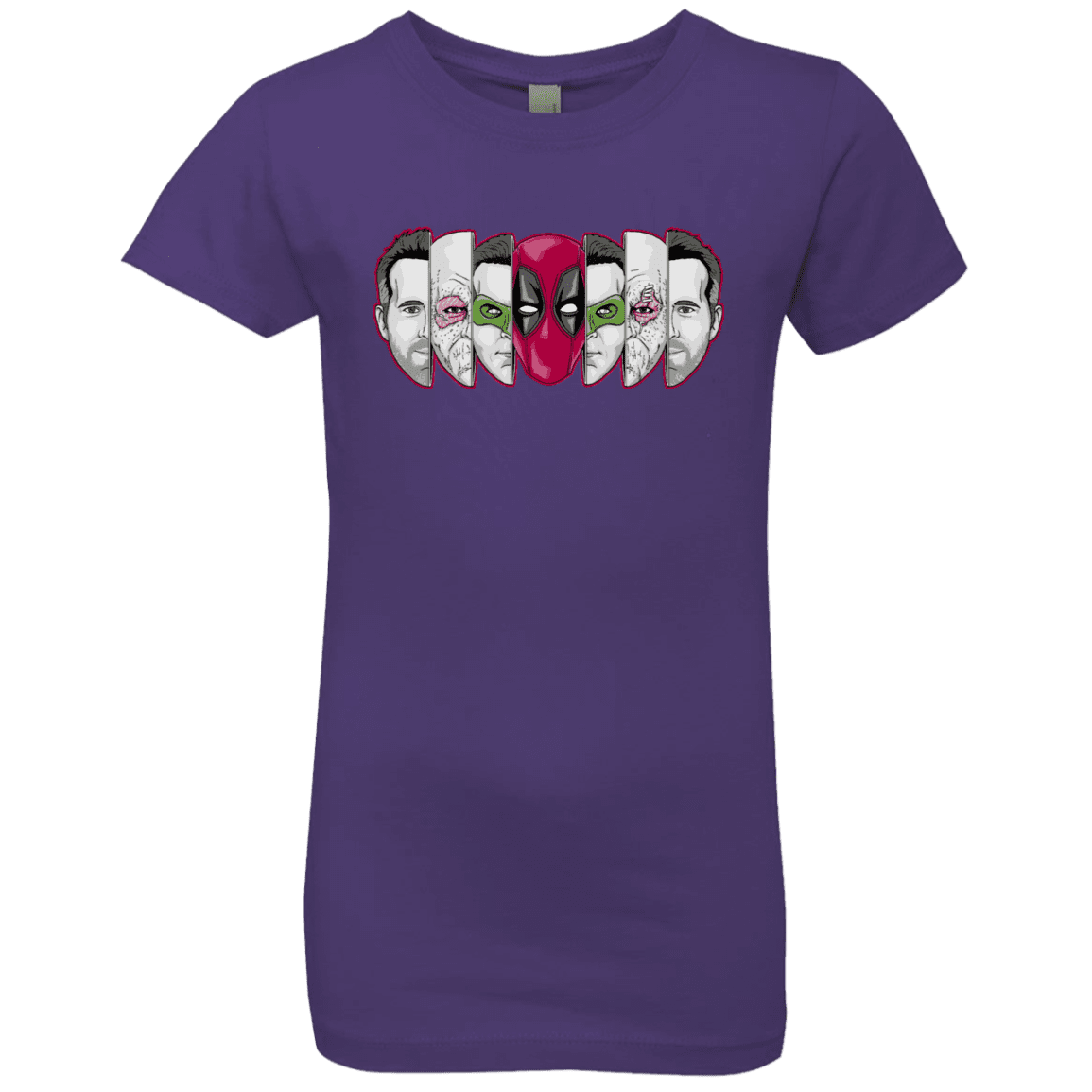 T-Shirts Purple Rush / YXS Mercenary Faces Girls Premium T-Shirt