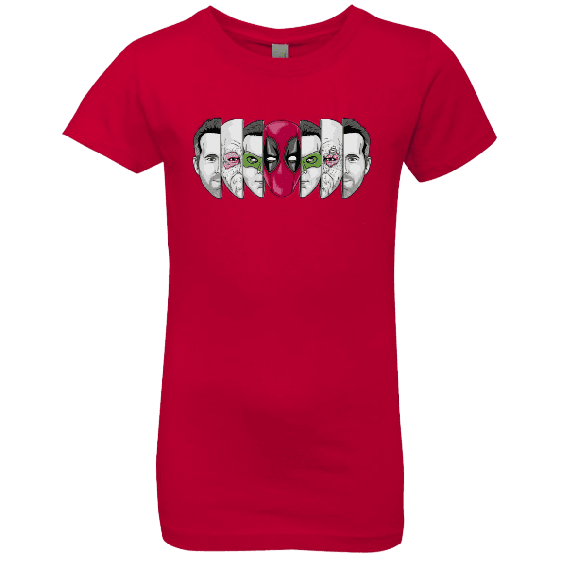 T-Shirts Red / YXS Mercenary Faces Girls Premium T-Shirt