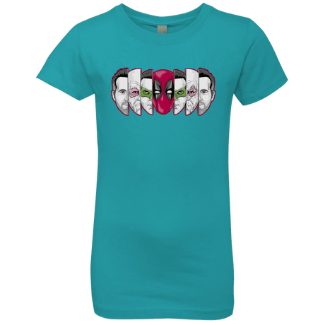 T-Shirts Tahiti Blue / YXS Mercenary Faces Girls Premium T-Shirt