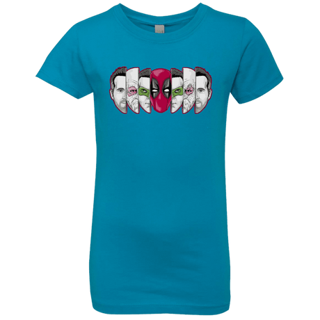 T-Shirts Turquoise / YXS Mercenary Faces Girls Premium T-Shirt