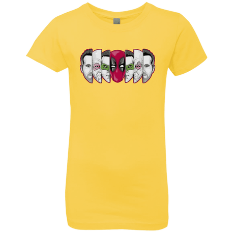 T-Shirts Vibrant Yellow / YXS Mercenary Faces Girls Premium T-Shirt