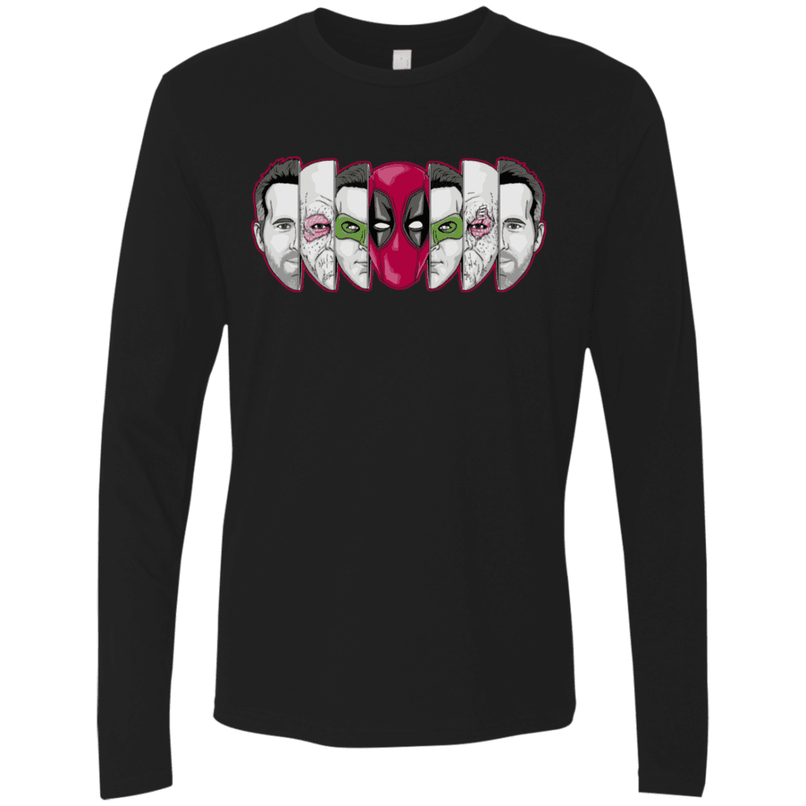 T-Shirts Black / S Mercenary Faces Men's Premium Long Sleeve