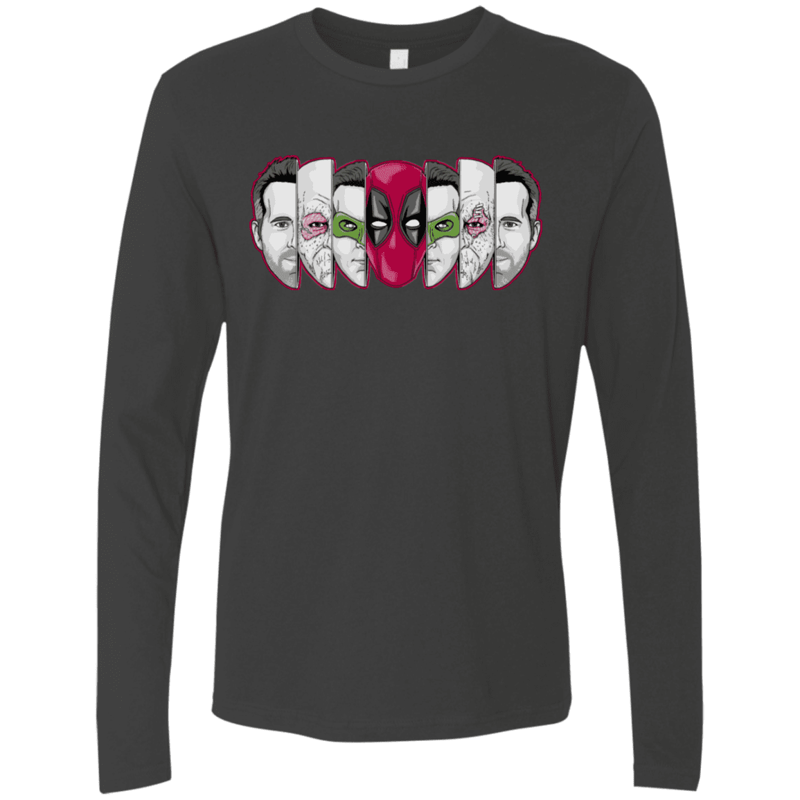 T-Shirts Heavy Metal / S Mercenary Faces Men's Premium Long Sleeve
