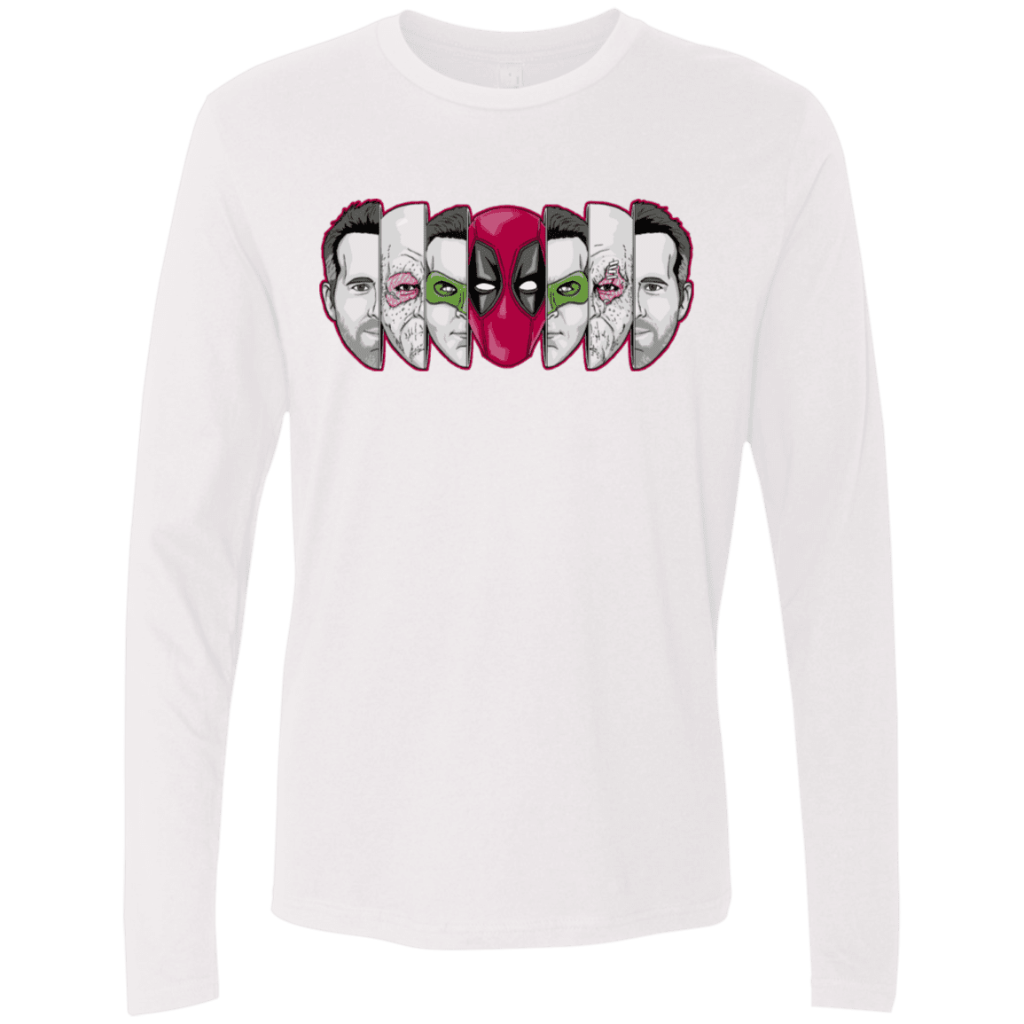T-Shirts White / S Mercenary Faces Men's Premium Long Sleeve