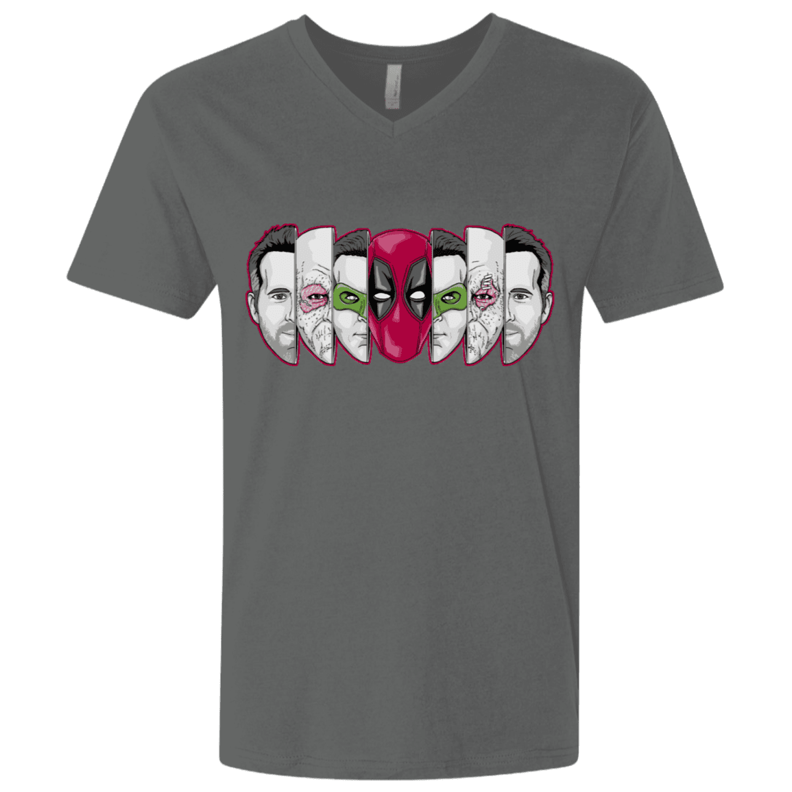 T-Shirts Heavy Metal / X-Small Mercenary Faces Men's Premium V-Neck