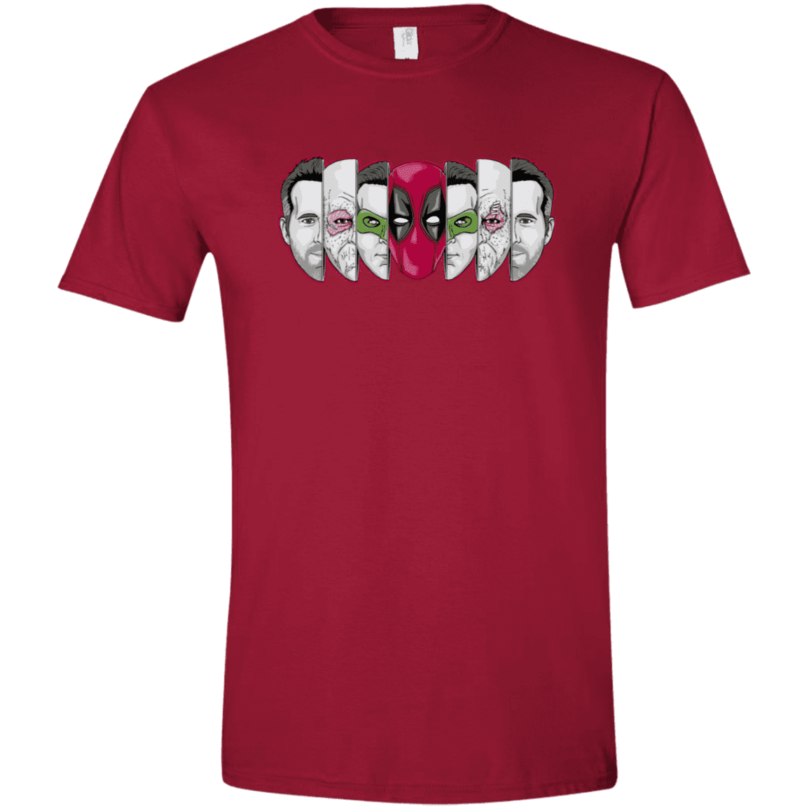 T-Shirts Cardinal Red / S Mercenary Faces Men's Semi-Fitted Softstyle