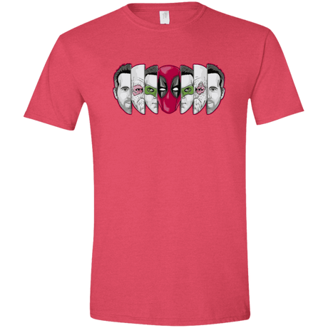 T-Shirts Heather Red / S Mercenary Faces Men's Semi-Fitted Softstyle