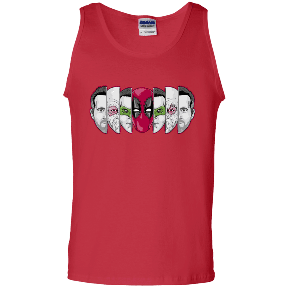 T-Shirts Red / S Mercenary Faces Men's Tank Top