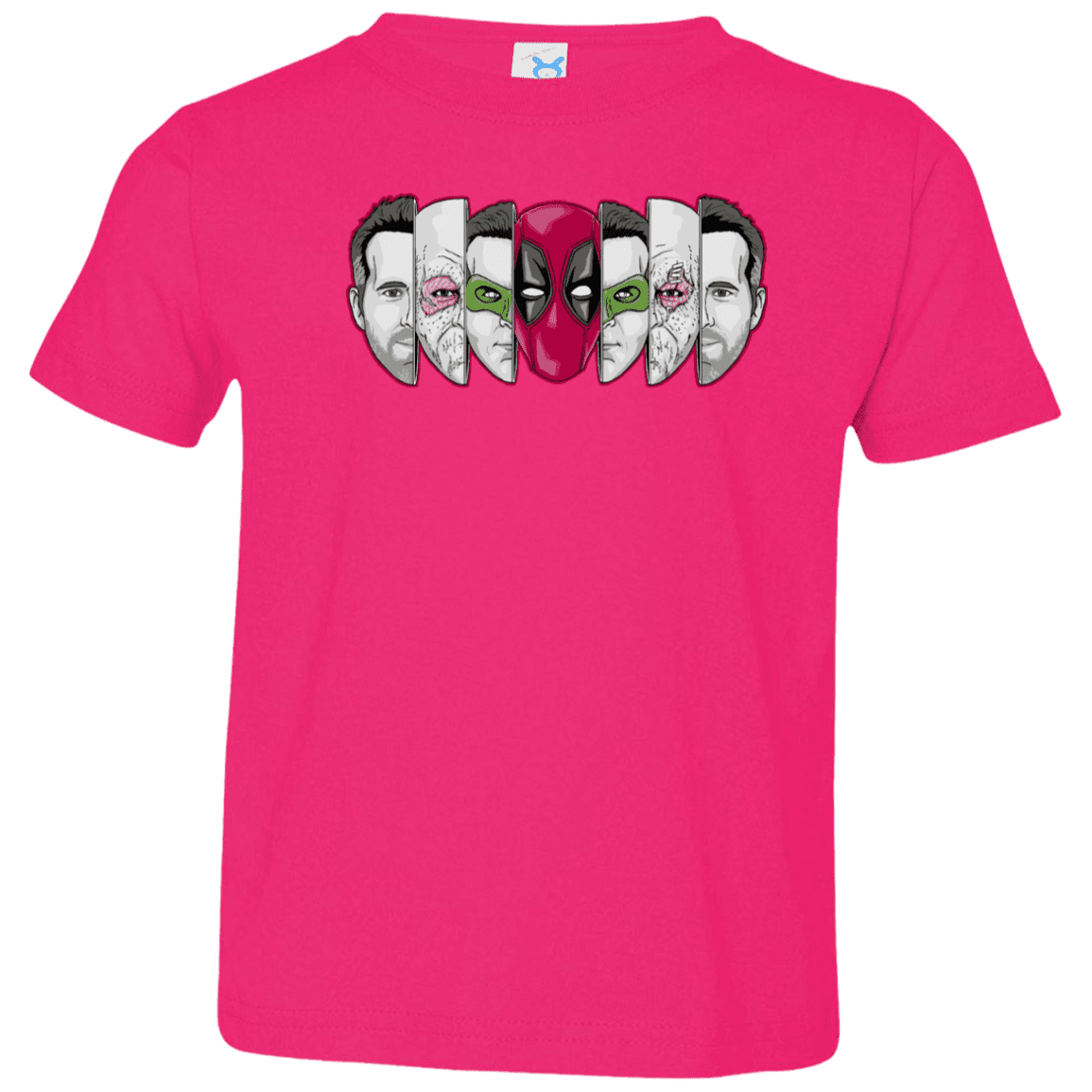 T-Shirts Hot Pink / 2T Mercenary Faces Toddler Premium T-Shirt