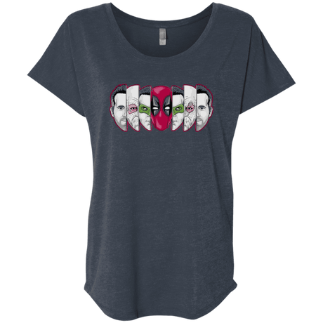 T-Shirts Vintage Navy / X-Small Mercenary Faces Triblend Dolman Sleeve