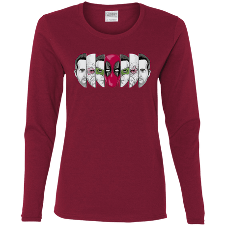 T-Shirts Cardinal / S Mercenary Faces Women's Long Sleeve T-Shirt