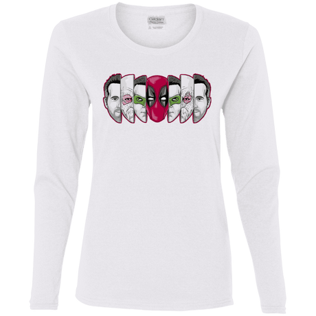 T-Shirts White / S Mercenary Faces Women's Long Sleeve T-Shirt