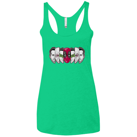 T-Shirts Envy / X-Small Mercenary Faces Women's Triblend Racerback Tank