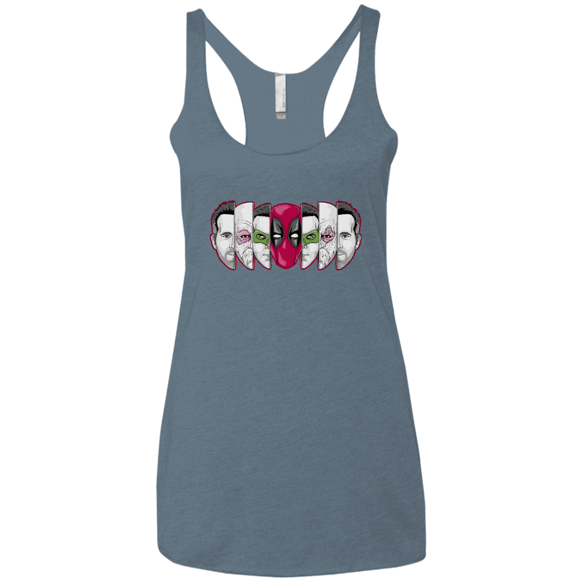 T-Shirts Indigo / X-Small Mercenary Faces Women's Triblend Racerback Tank